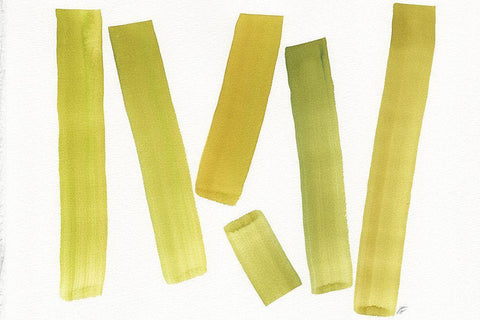 Emerald Stripes II Black Ornate Wood Framed Art Print with Double Matting by Lee, Judson