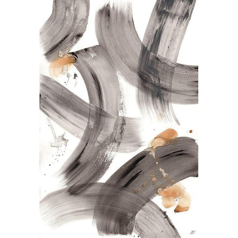 Gold Overlay White Modern Wood Framed Art Print by Lee, Judson