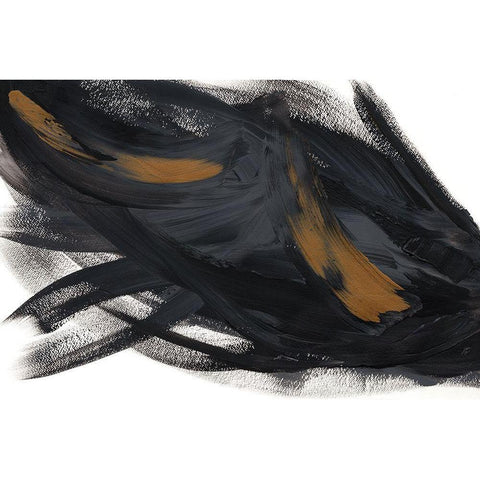 Gold Overlay III Black Modern Wood Framed Art Print by Lee, Judson