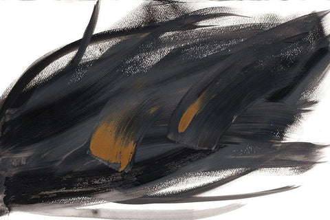 Gold Overlay IV White Modern Wood Framed Art Print with Double Matting by Lee, Judson