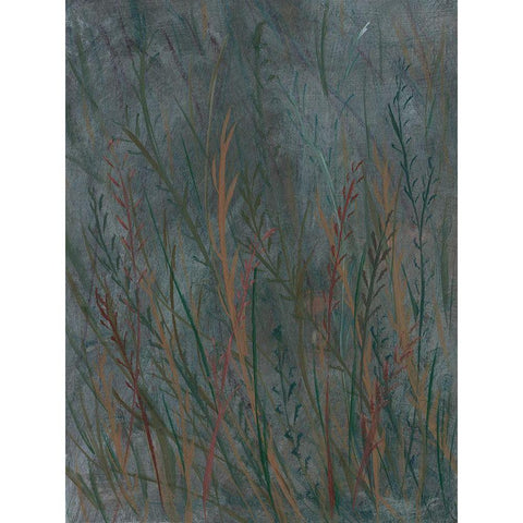 Green Marsh Grass I White Modern Wood Framed Art Print by Lee, Judson