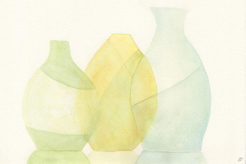 Light Reflections White Modern Wood Framed Art Print with Double Matting by Lee, Judson