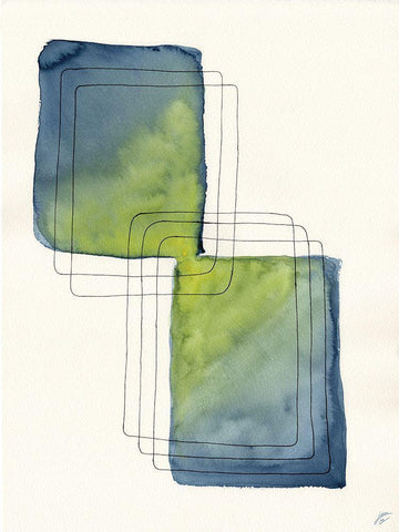 2 Box Sketch Black Ornate Wood Framed Art Print with Double Matting by Lee, Judson