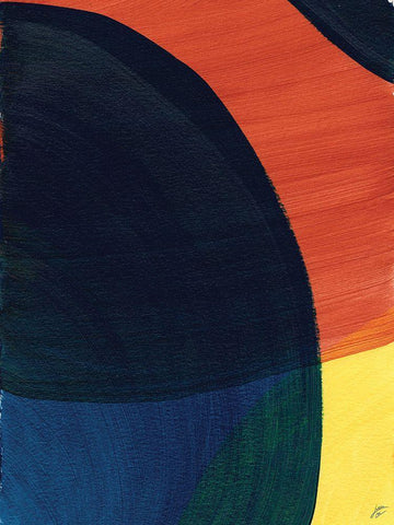 Big Circles I White Modern Wood Framed Art Print with Double Matting by Lee, Judson