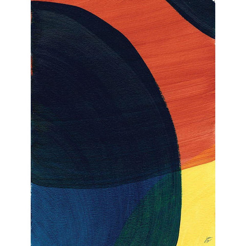 Big Circles I Black Modern Wood Framed Art Print by Lee, Judson