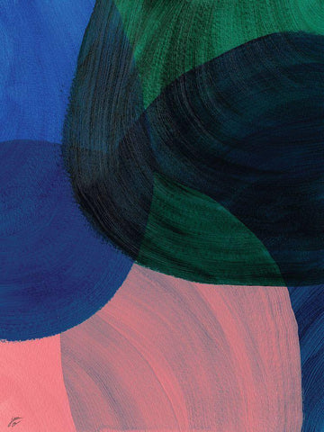 Green Glass I Black Ornate Wood Framed Art Print with Double Matting by Lee, Judson