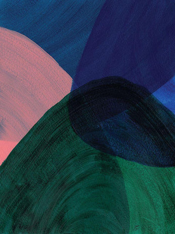 Green Glass II Black Ornate Wood Framed Art Print with Double Matting by Lee, Judson