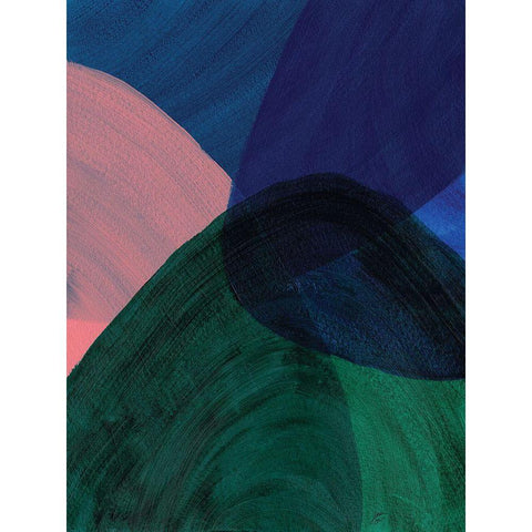 Green Glass II White Modern Wood Framed Art Print by Lee, Judson