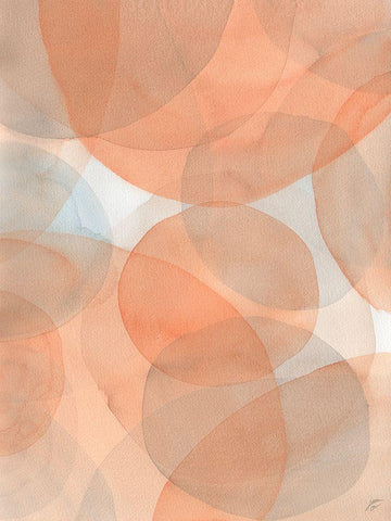 Bubble Water I White Modern Wood Framed Art Print with Double Matting by Lee, Judson