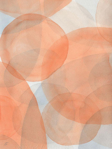 Bubble Water II White Modern Wood Framed Art Print with Double Matting by Lee, Judson