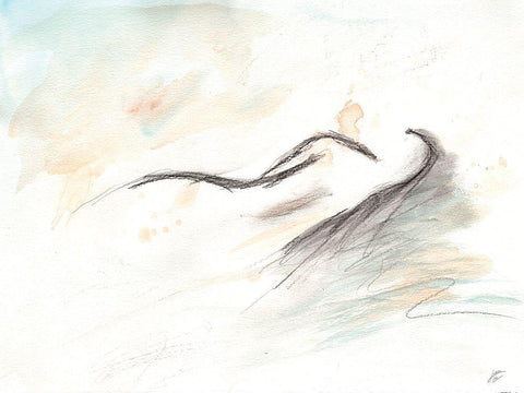 Relaxed Female I Black Ornate Wood Framed Art Print with Double Matting by Lee, Judson