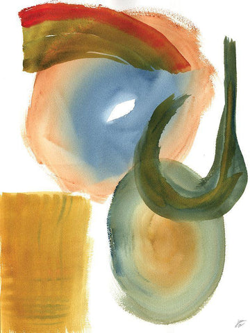 Hook and Eye White Modern Wood Framed Art Print with Double Matting by Lee, Judson