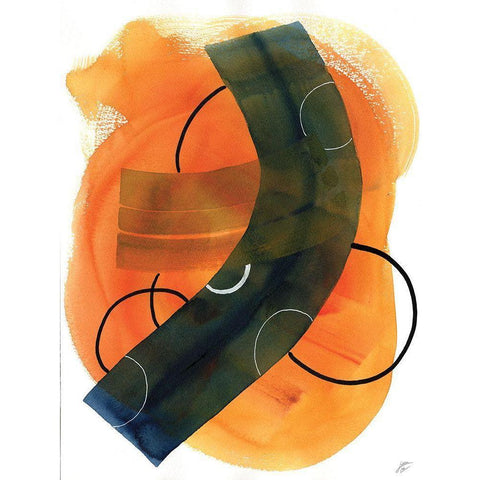 Thin Circles II White Modern Wood Framed Art Print by Lee, Judson