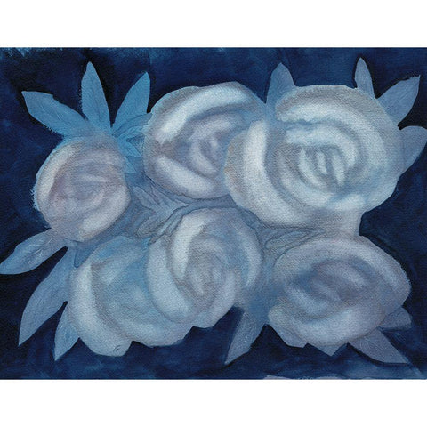 Silver Bouquet White Modern Wood Framed Art Print by Lee, Judson