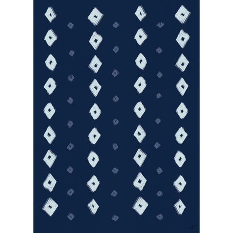 Textile Diamonds I Black Modern Wood Framed Art Print by Lee, Judson