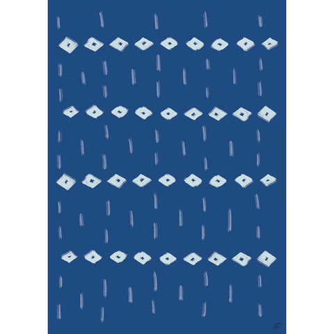 Textile Diamonds II White Modern Wood Framed Art Print by Lee, Judson