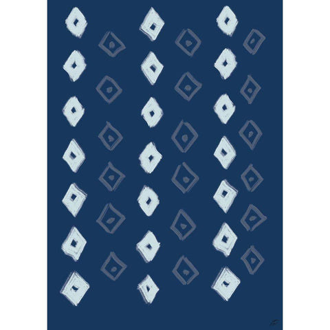 Textile Diamonds III White Modern Wood Framed Art Print by Lee, Judson