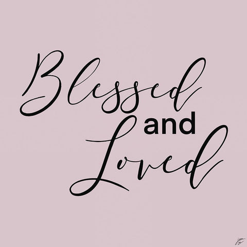 Blessed and Loved White Modern Wood Framed Art Print by Lee, Judson