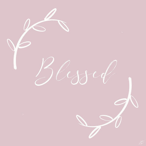 Blessed Black Modern Wood Framed Art Print with Double Matting by Lee, Judson