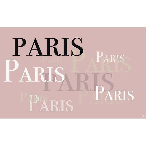 Paris Gold Ornate Wood Framed Art Print with Double Matting by Lee, Judson