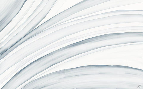 Translucent Arches White Modern Wood Framed Art Print with Double Matting by Lee, Judson