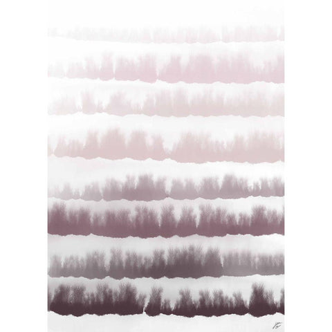 Blush Strokes Black Modern Wood Framed Art Print by Lee, Judson