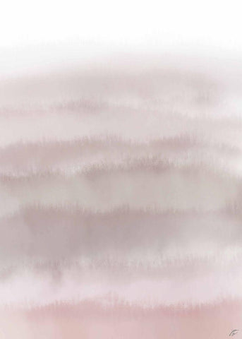 Pink Pastels White Modern Wood Framed Art Print with Double Matting by Lee, Judson