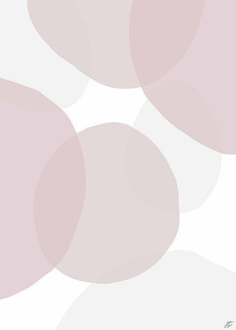 Pink Beach Glass Black Ornate Wood Framed Art Print with Double Matting by Lee, Judson