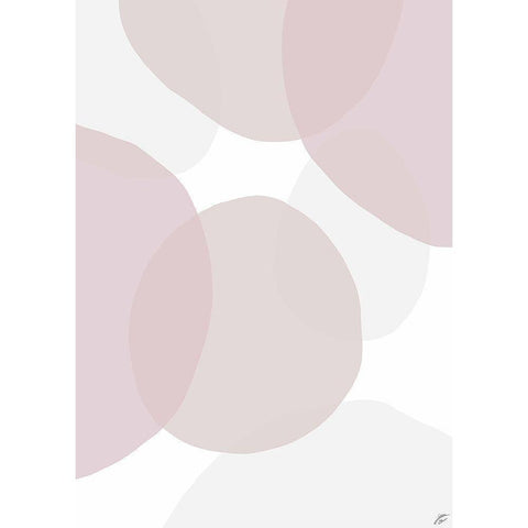 Pink Beach Glass Black Modern Wood Framed Art Print with Double Matting by Lee, Judson