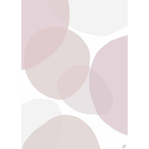 Pink Beach Glass II Black Modern Wood Framed Art Print with Double Matting by Lee, Judson