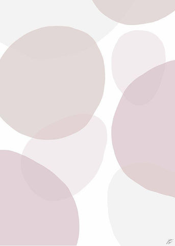 Pink Beach Glass III Black Ornate Wood Framed Art Print with Double Matting by Lee, Judson