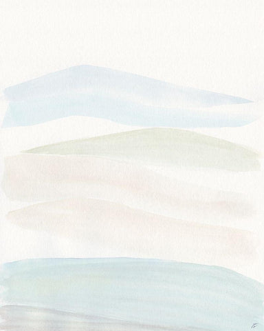 Soft Green Black Ornate Wood Framed Art Print with Double Matting by Lee, Judson