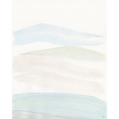 Soft Green White Modern Wood Framed Art Print by Lee, Judson