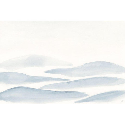 Many Grey Hills White Modern Wood Framed Art Print by Lee, Judson