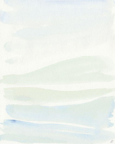 Many Yellow Hills Black Ornate Wood Framed Art Print with Double Matting by Lee, Judson