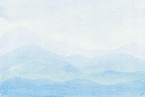 Soft Pastel White Modern Wood Framed Art Print with Double Matting by Lee, Judson