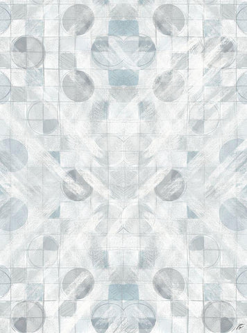 Circle Gets the Square White Modern Wood Framed Art Print with Double Matting by Lee, Judson