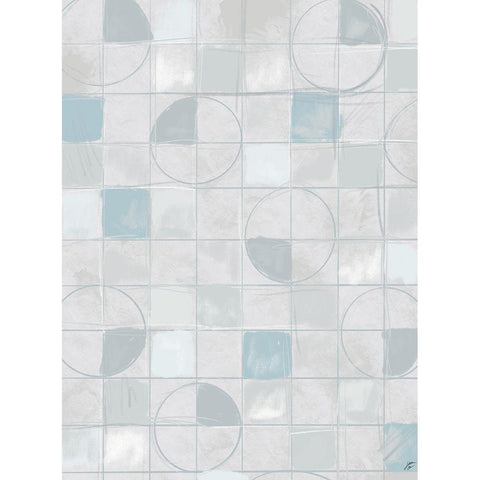 Circle Gets the Square II White Modern Wood Framed Art Print by Lee, Judson