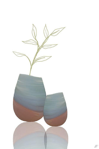 Sketchy White Modern Wood Framed Art Print with Double Matting by Lee, Judson