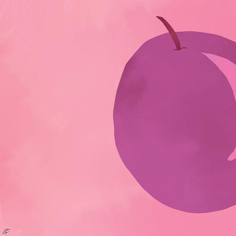 Plum I White Modern Wood Framed Art Print by Lee, Judson