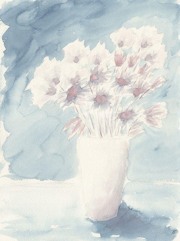 Wild Blue Black Ornate Wood Framed Art Print with Double Matting by Lee, Judson