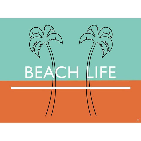 Beach Life Gold Ornate Wood Framed Art Print with Double Matting by Lee, Judson