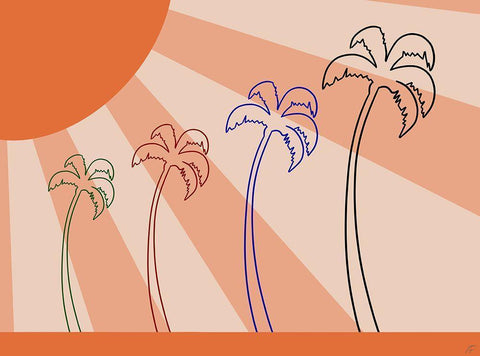 Sun Shine Black Ornate Wood Framed Art Print with Double Matting by Lee, Judson