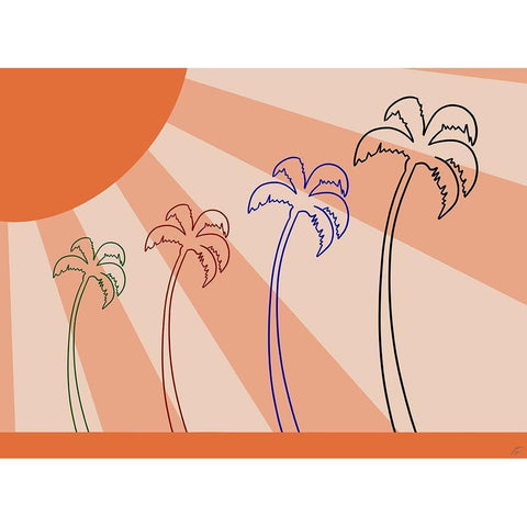 Sun Shine Black Modern Wood Framed Art Print by Lee, Judson