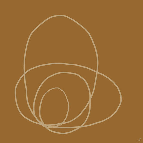 Scribbles on Orange Black Modern Wood Framed Art Print by Lee, Judson