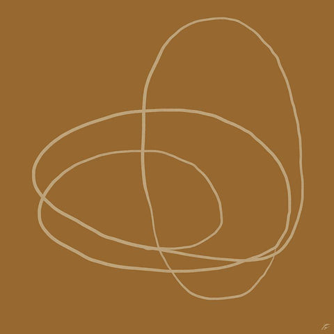 Scribbles on Orange II Black Modern Wood Framed Art Print by Lee, Judson