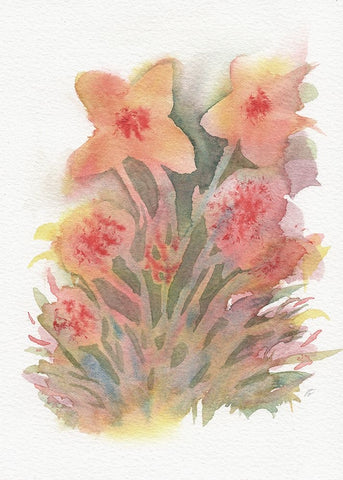 Blues and Grays II Black Ornate Wood Framed Art Print with Double Matting by Lee, Judson