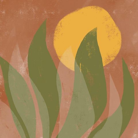 Aloe and Sun Gold Ornate Wood Framed Art Print with Double Matting by Lee, Judson