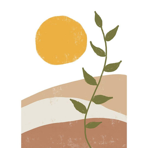 Sand Scape White Modern Wood Framed Art Print by Lee, Judson