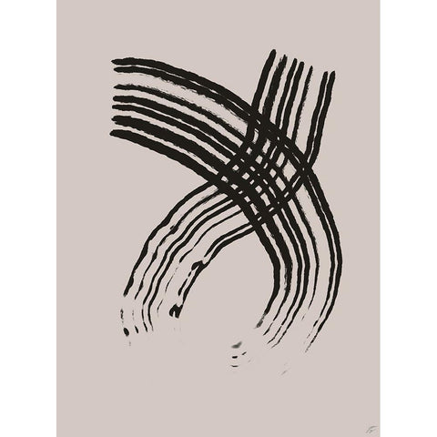 Hake Scrapes II White Modern Wood Framed Art Print by Lee, Judson